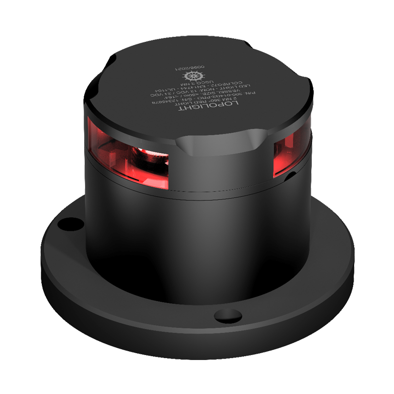 3nm 360° Red, black anodized